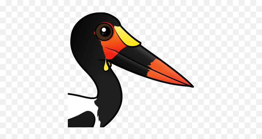 Saddle - Birdorable Saddle Billed Stork Emoji,Stork Clipart