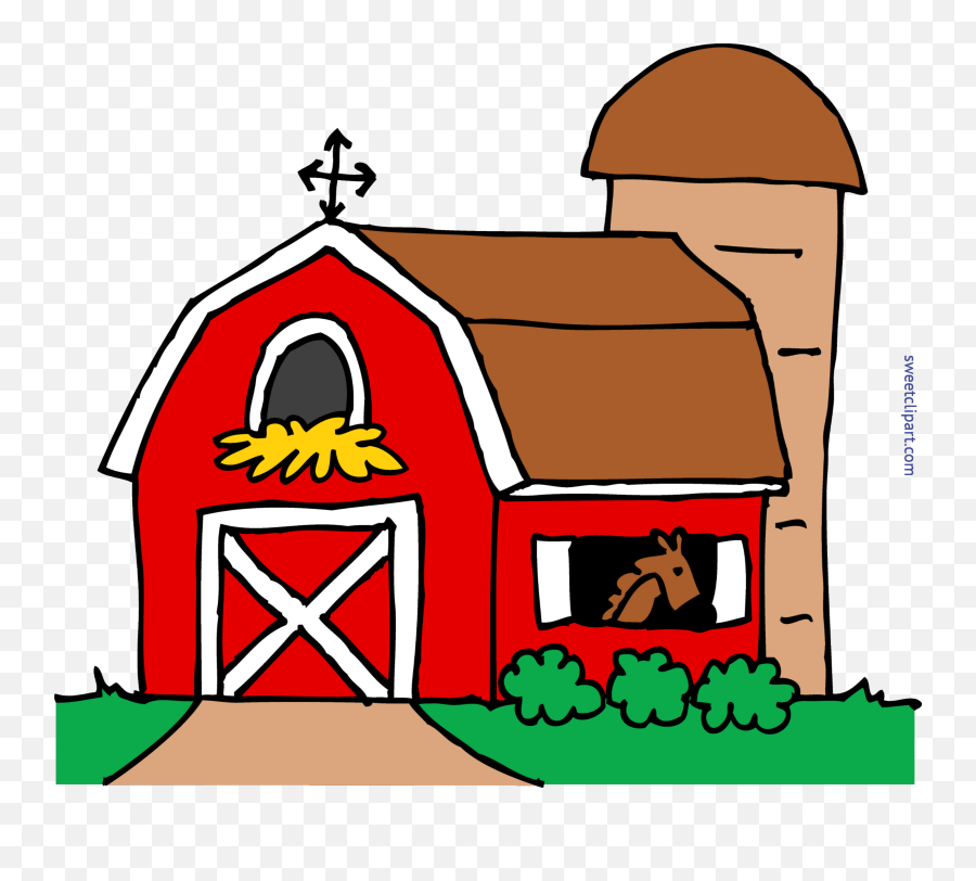 Library Of Barn House Clip Art Black And White Library Png - Barn Clipart Emoji,House Clipart