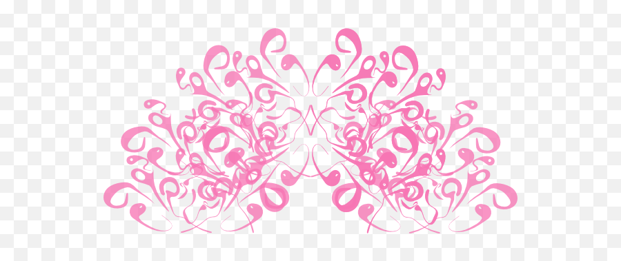 Download Hd Fancy Pink Scroll Design - Scroll Clipart Pink Princess Crown Border Png Emoji,Scroll Clipart
