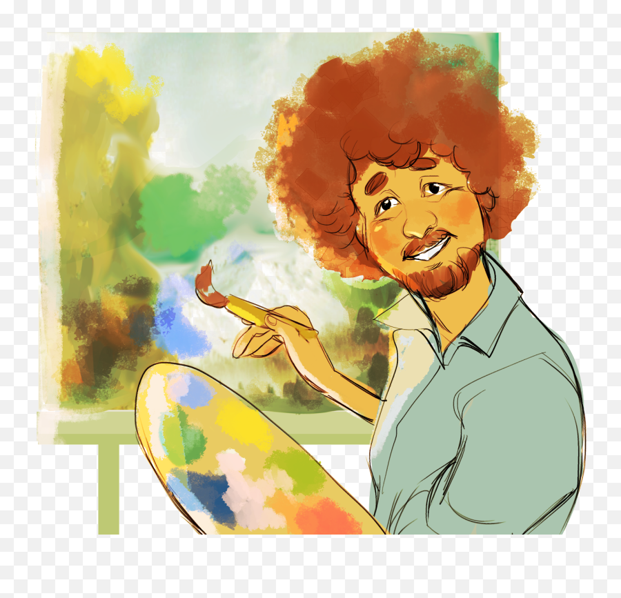 Happy Accidents - Bob Ross Free To Use Emoji,Bob Ross Png