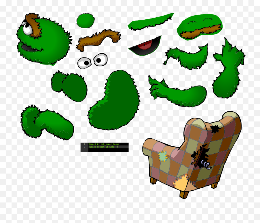 Trash Collector - Furniture Style Emoji,Oscar The Grouch Png