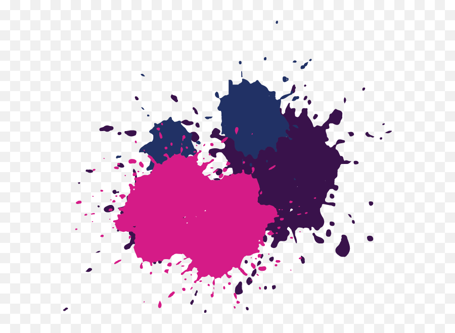 Pink Purple Blue Splash Brush - Splash Pink Vs Blue Emoji,Blue Splash Png