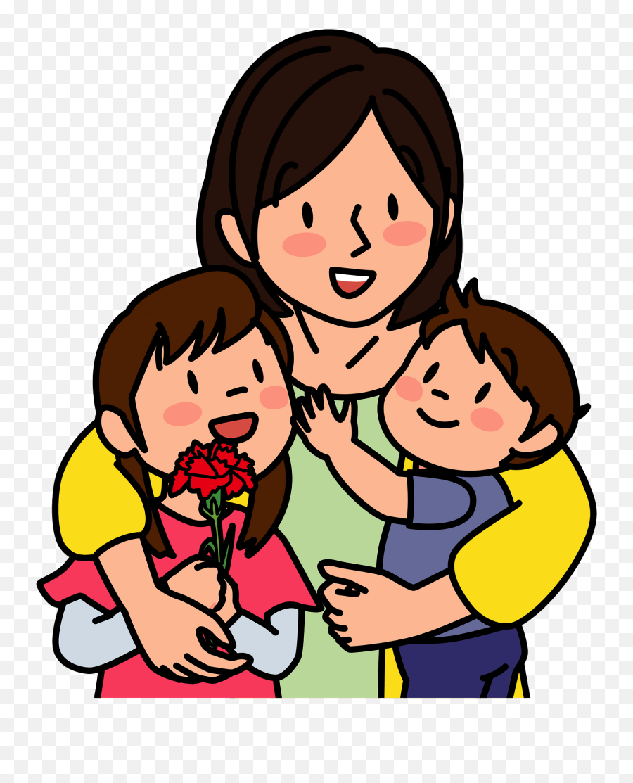 Children Clipart - Mother And Children Clipart Emoji,Mothers Day Clipart