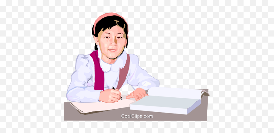 Child Working - Document Emoji,Doing Homework Clipart