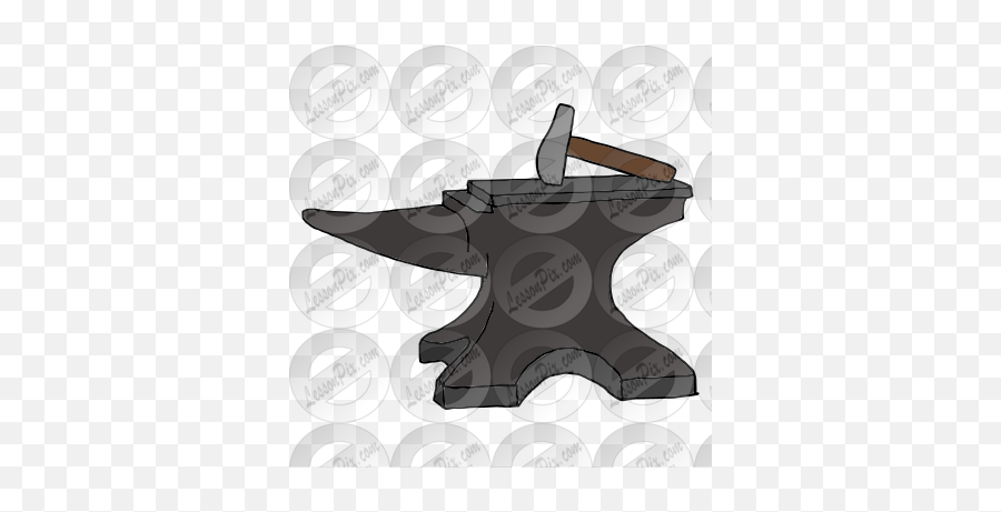Hammer And Anvil Picture For Classroom Therapy Use - Great Anvil Emoji,Hammer Clipart Black And White