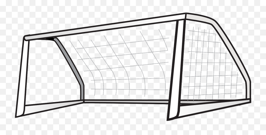 Goal Clipart Black And White Goal Black And White - Transparent Background Soccer Goal Clipart Emoji,Basketball Hoop Clipart