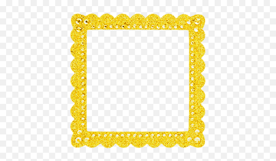 Glitterframeyellowgold Scrap Deco Glitter Cute Emoji,Gold Glitter Frame Png