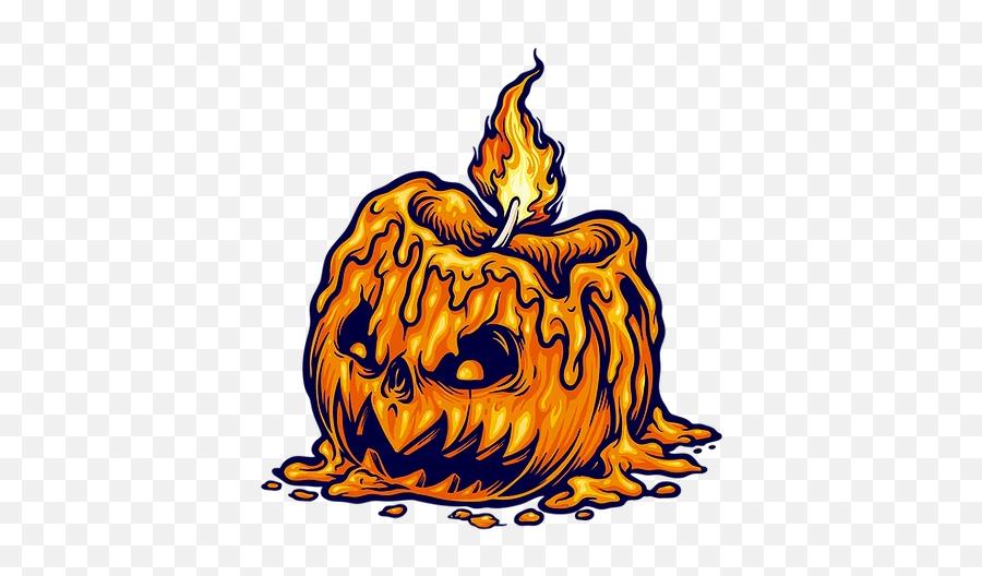 Horrible Halloween Candle Pumpkin Printables Png Image - Language Emoji,Pumpkins Clipart