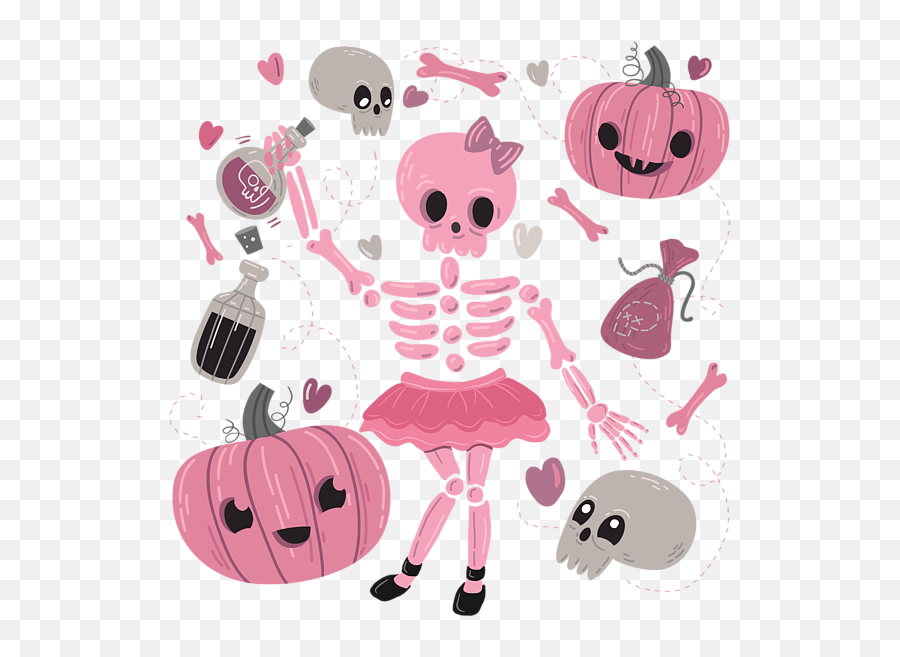 Love Potion Skeleton Dance Long Sleeve T - Shirt For Sale By Emoji,Halloween Skeleton Clipart