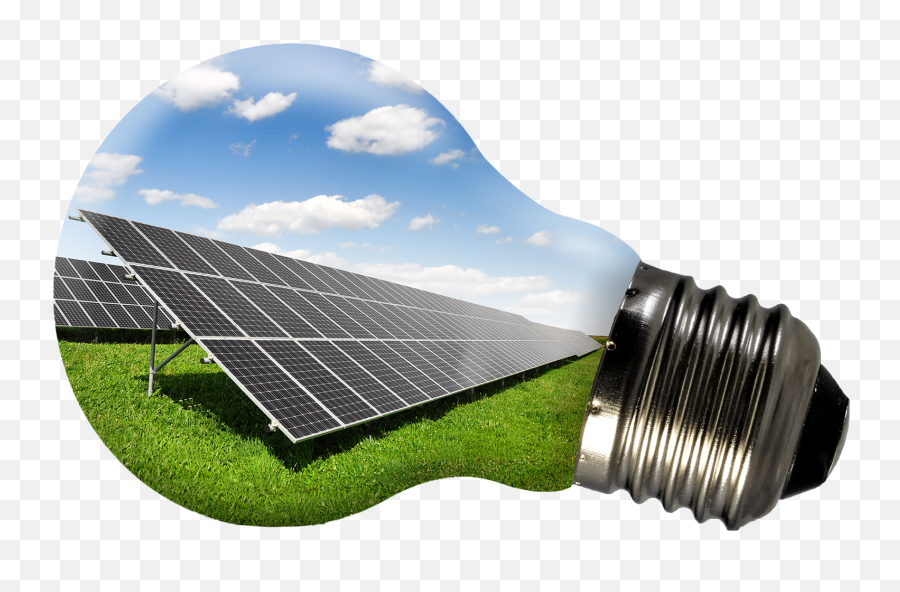 Panels Clipart Mechanical Energy - Solar Panel In Light Bulb Emoji,Transparent Solar Panels