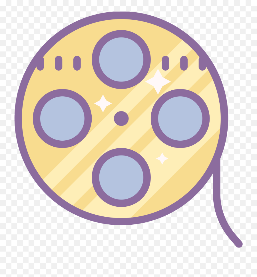 Film Reel Icon - Film Reel Clipart Full Size Clipart Dot Emoji,Movie Reel Clipart
