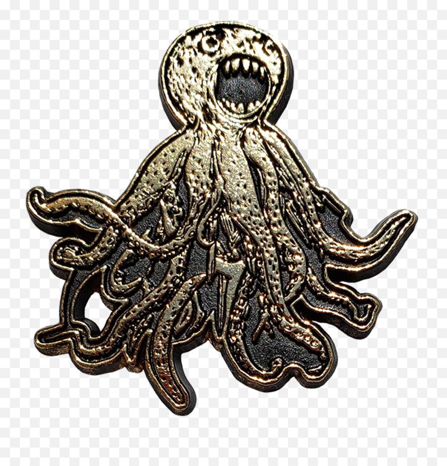 Octopus Logo Enamel Pin - Common Octopus Emoji,Octopus Logo