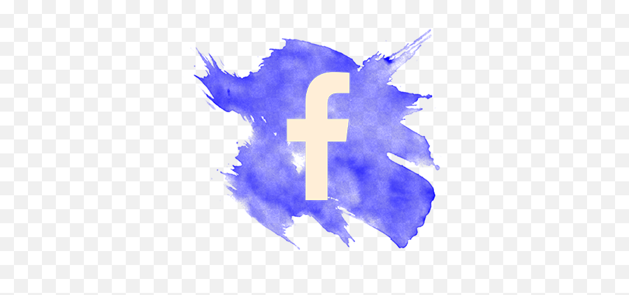 Download Facebook - Watercolor Facebook Logo Png Png Image Fb Watercolor Logo Png Emoji,Facebook Logo Png