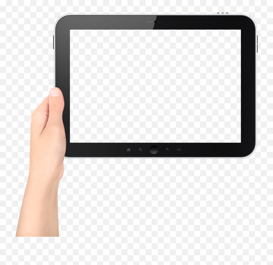 One Hand Holding Tablet Transparent Png - Horizontal Emoji,Tablet Png