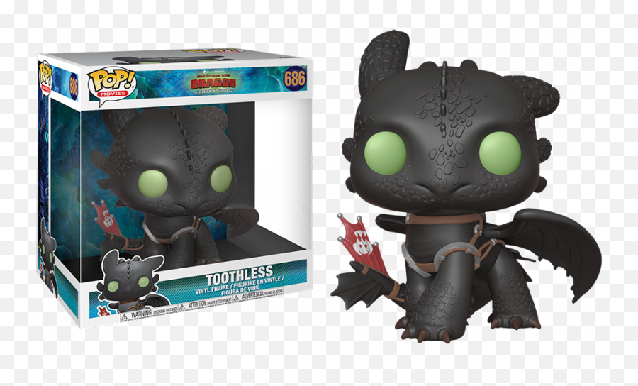 10 Inch Toothless - Toothless Funko Pop 686 Emoji,Toothless Png
