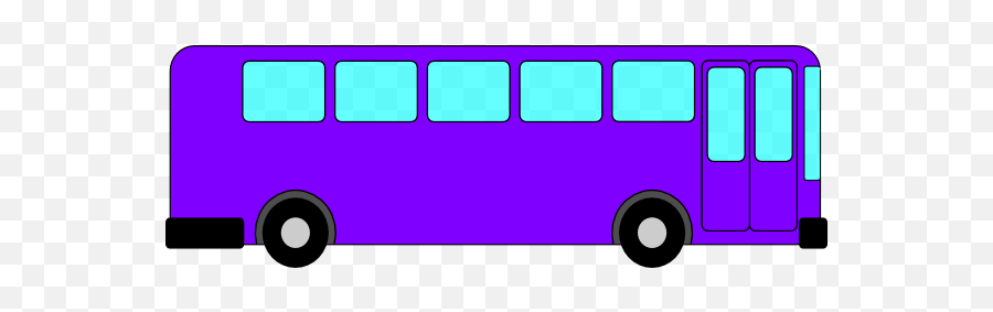 Purple Bus Clip Art At Clkercom - Vector Clip Art Online Purple Bus Clipart Emoji,Vw Bus Clipart