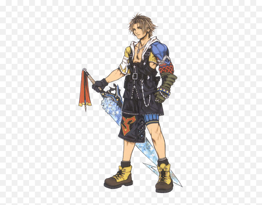 Final Fantasy X Characters - Final Fantasy Tidus Emoji,Final Fantasy X Logo