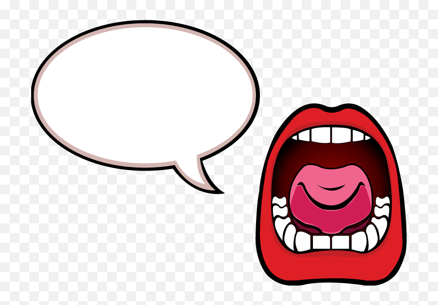 Download Talking Mouth Clipart - Screaming Mouth Cartoon Talking Mouth Clipart Emoji,Mouth Clipart