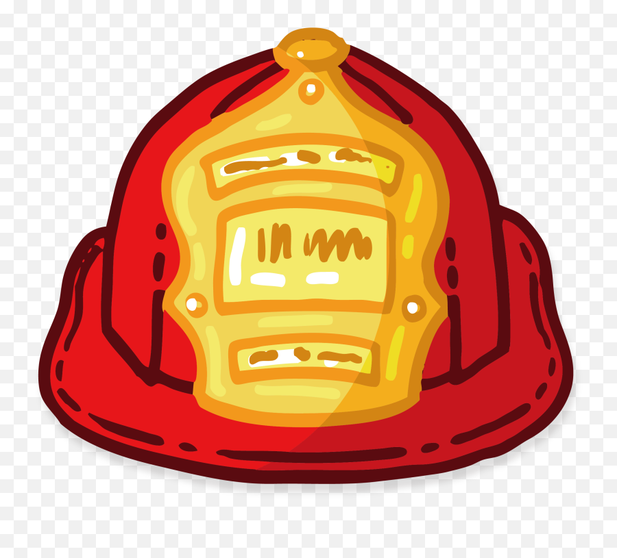 Transparent Background Fire Helmet - Firefighter Helmet Art Png Emoji,Firefighter Helmet Clipart