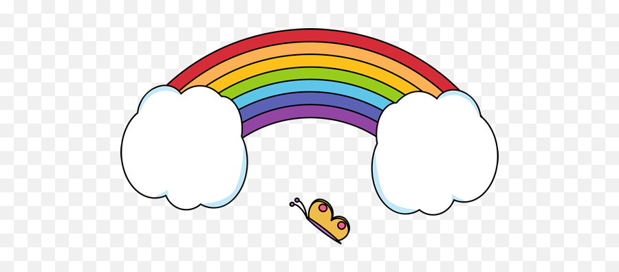 Rainbow Clip Art - Cute Clip Art Rainbows Emoji,Rainbow Clipart