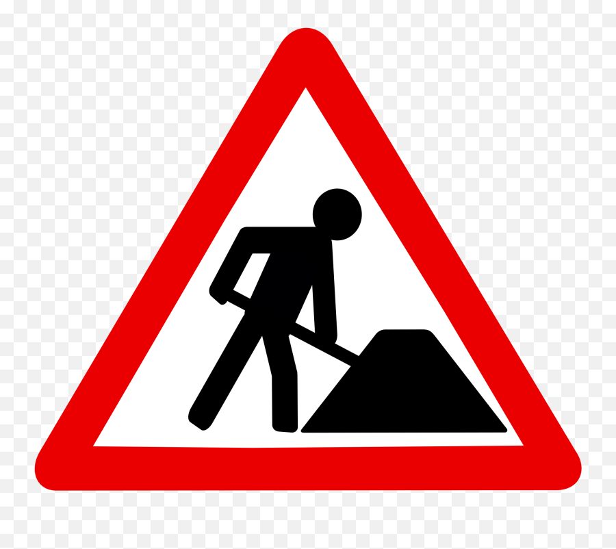 Construction Cone Png - Clip Art Road Work Sign Emoji,Work Png