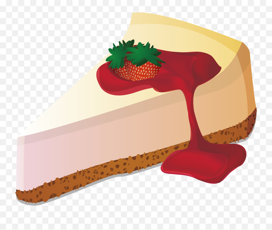 Strawberry Cheese Cake Cartoon Png - Logo Cheescake Vector Free Emoji,Cheesecake Clipart