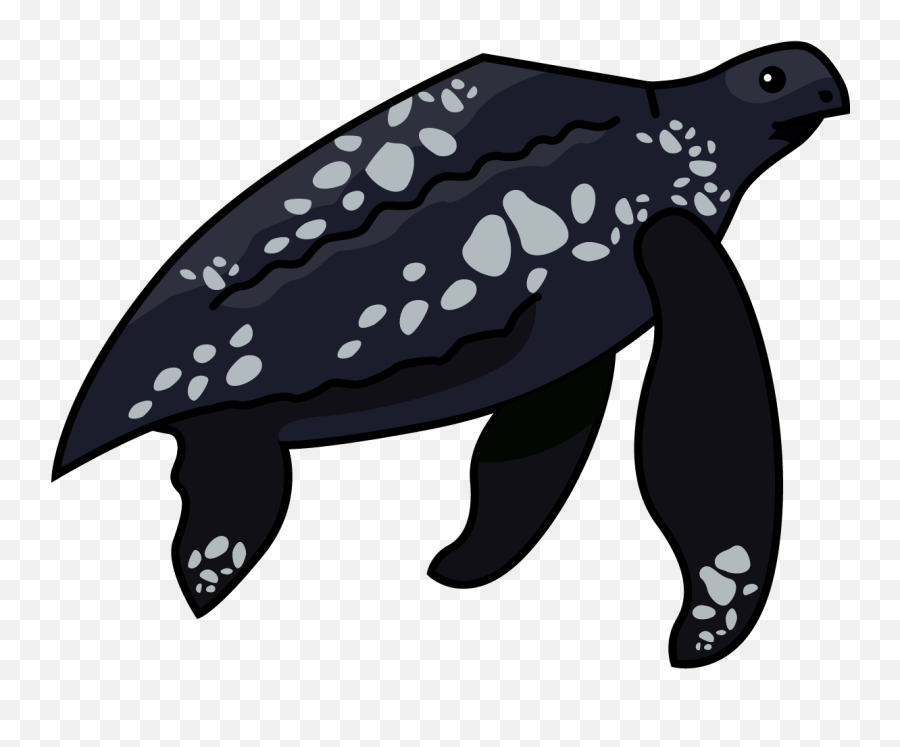 Leatherback Sea Turtle Clipart - Leatherback Sea Turtle Clip Emoji,Turtle Clipart