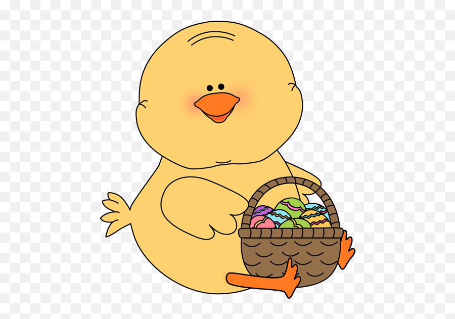 Library Of Cute Easter Basket Picture Royalty Free Download - Clip Art Easter Chick Emoji,Basket Clipart