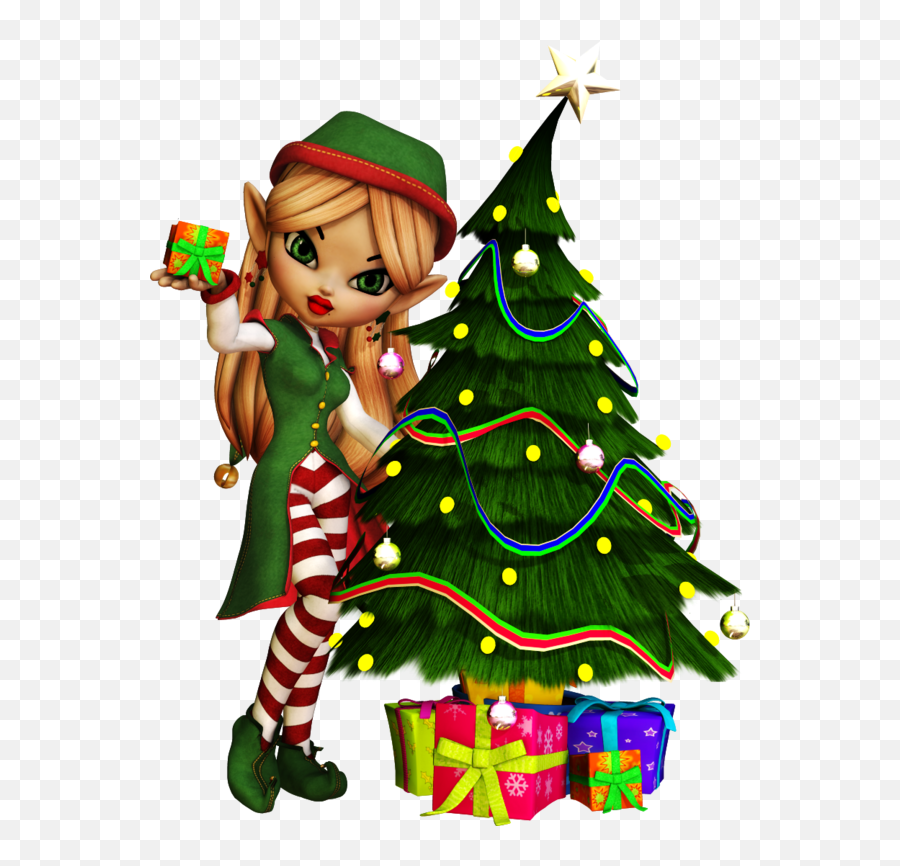 Santa Claus Christmas Day Christmas Tree Christmas Elf Gif Emoji,Christmas Tree Gif Transparent