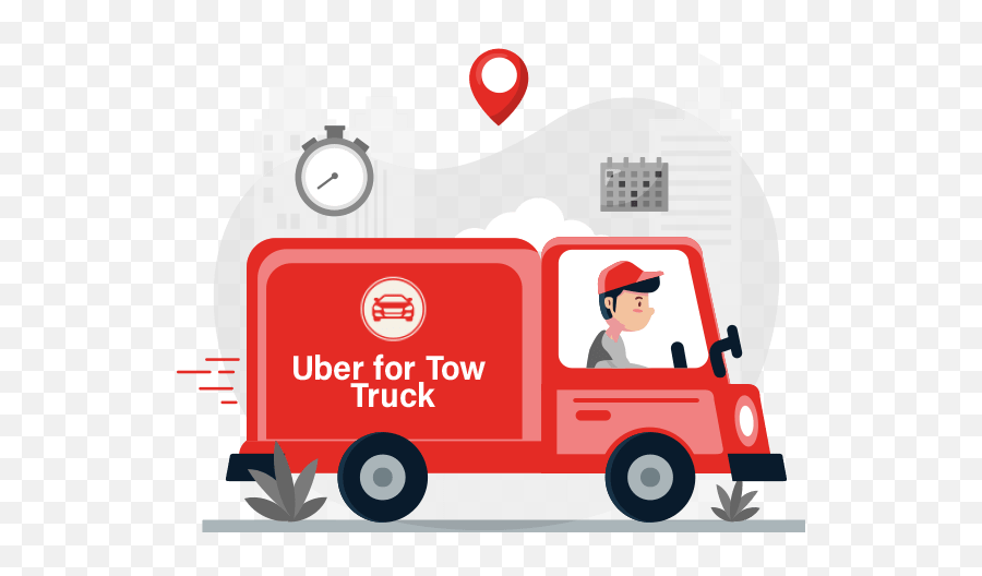 Uber For Tow Truck And Roadside Assistance App Emoji,Towing Clipart