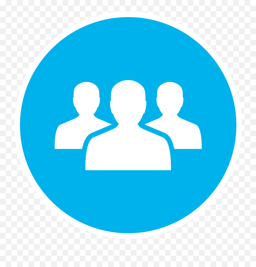 Three Blue People Logo - Facebook Group Icon Transparent Emoji,People Logo