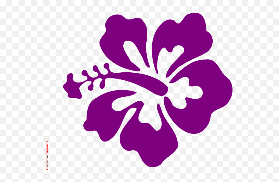 Purple Hawaiian Flowers Clip Art - Hawaiian Hibiscus Clip Art Emoji,Hawaiian Clipart