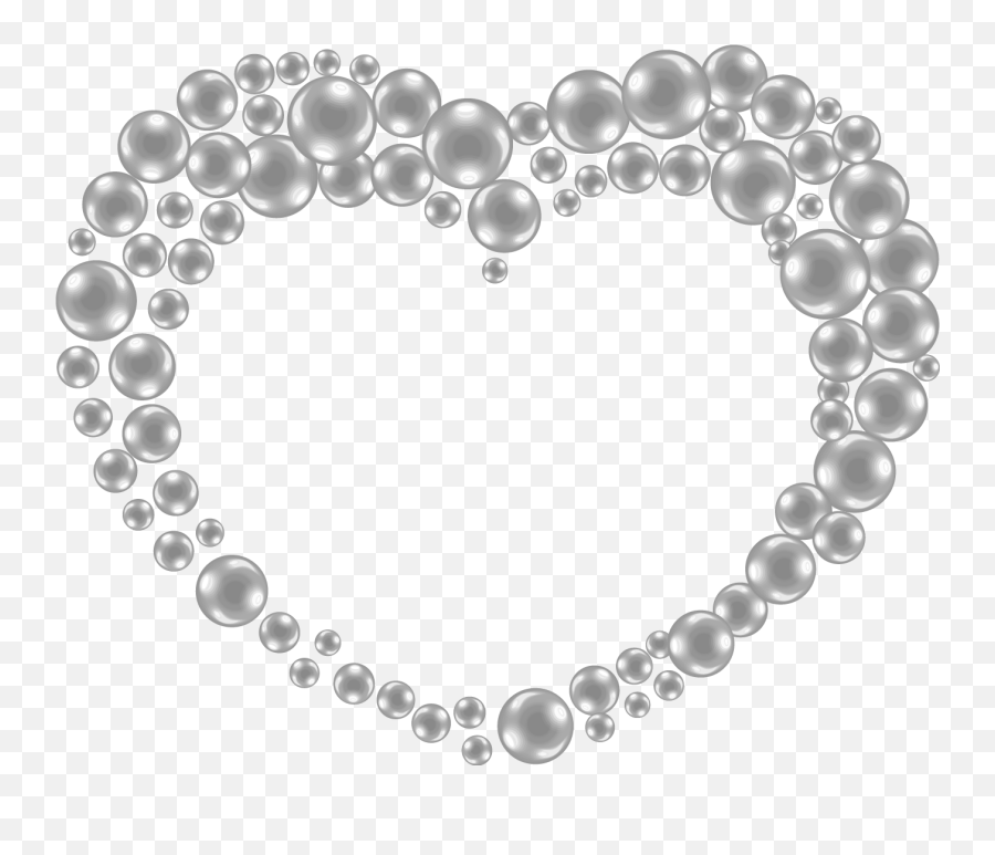 Vector Hand Drawn Heart Shaped Pearl 13401092 Transprent - S Alphabet Pendant Gold Emoji,Hand Drawn Heart Png