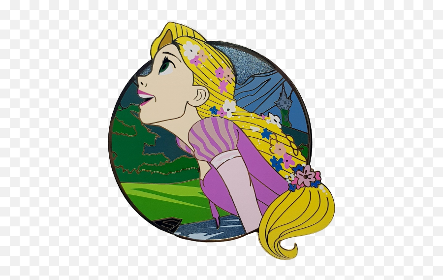 Princess Profiles Series - Rapunzel Rapunzel Acme Pin Emoji,Tangled Png