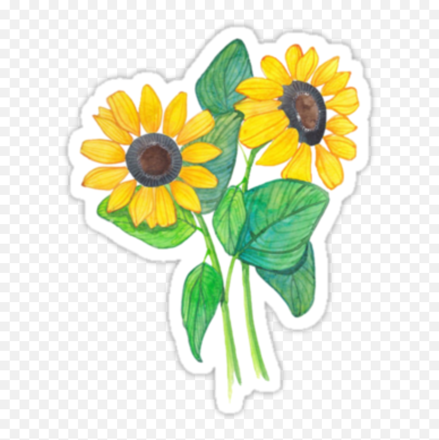 Tumblr Sticker - Sunflower Sticker Emoji,Stickers Png