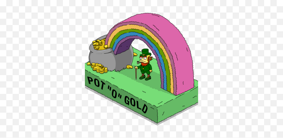 Pot O Gold Float The Simpsons Tapped Out Wiki Fandom - Fictional Character Emoji,Pot Of Gold Png