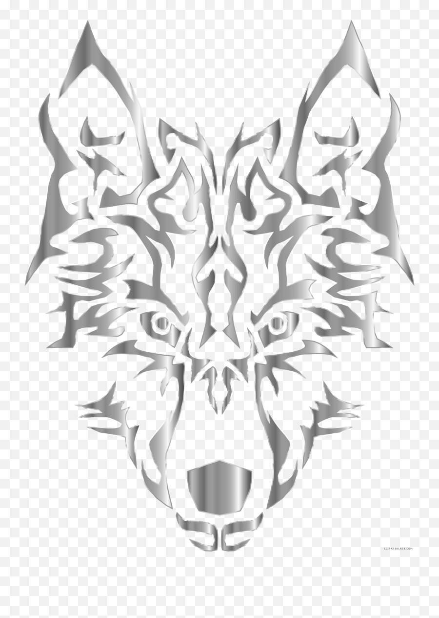 Images Clipartblack - Outline Wolf Clip Art Black And White Emoji,Wolf Clipart