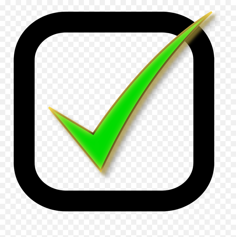 Download Checkbox Check Tick Green - Portable Network Graphics Emoji,Green Check Png