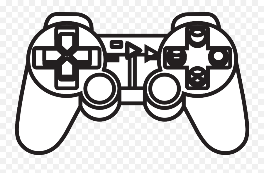 Playstation Controller Black And White - Playstation Controller Logo Black And White Emoji,Playstation Controller Png