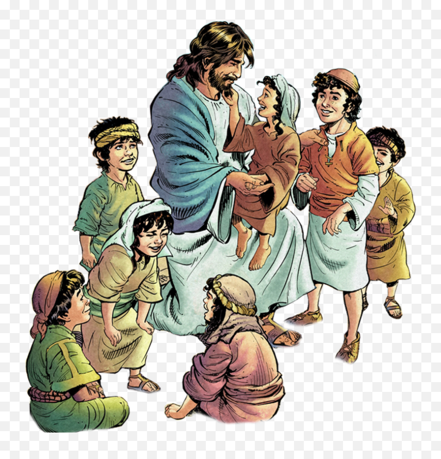 Jesus And Children By Joeatta78 Jesus And Children - Jesus Transparent Jesus With Children Png Emoji,Children Clipart