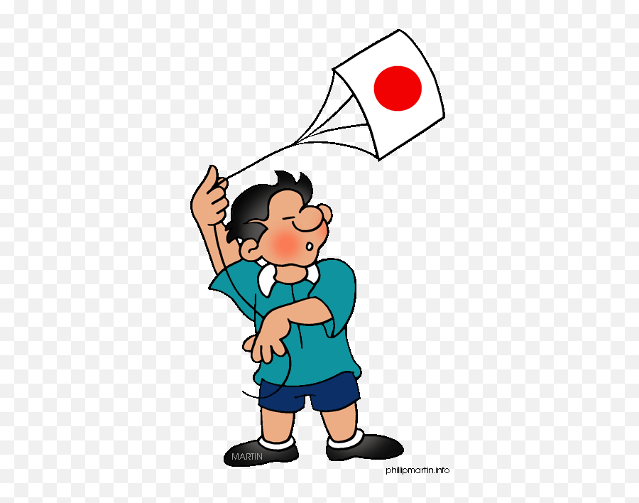 Japanese Flag On Kite Clipart Panda - Free Clipart Images Japanese American Clipart Emoji,Kite Clipart