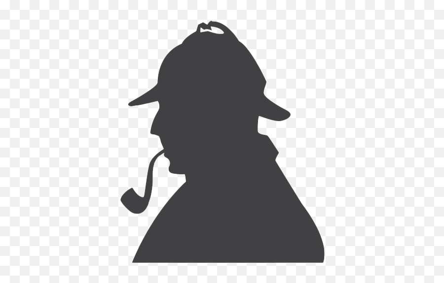 Sherlock Holmes Silhouette - Transparent Png U0026 Svg Vector File Sherlock Holmes Png Emoji,Wonder Woman Logo Silhouette