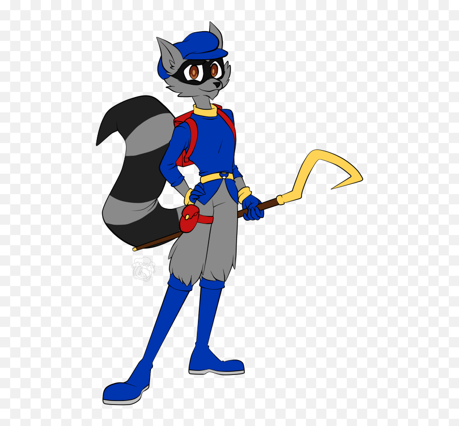 Sly Cooper Color By Themooshedmuffin - Fur Affinity Dot Net Emoji,Sly Cooper Transparent