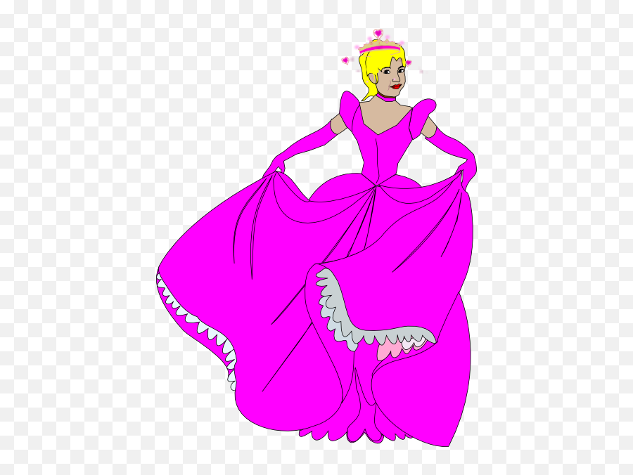 Princess Clip Art At Clkercom - Vector Clip Art Online Emoji,Princess Dress Clipart