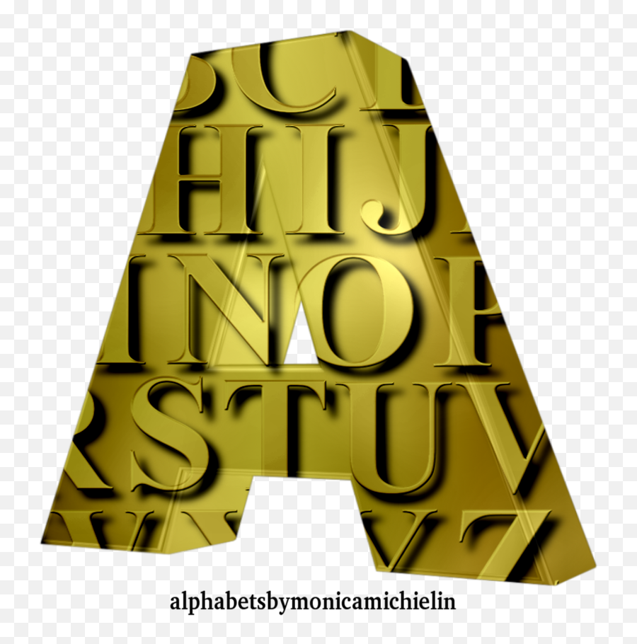 Monica Michielin Alphabets Golden Letters Texture Alphabet Emoji,Gold Letters Png