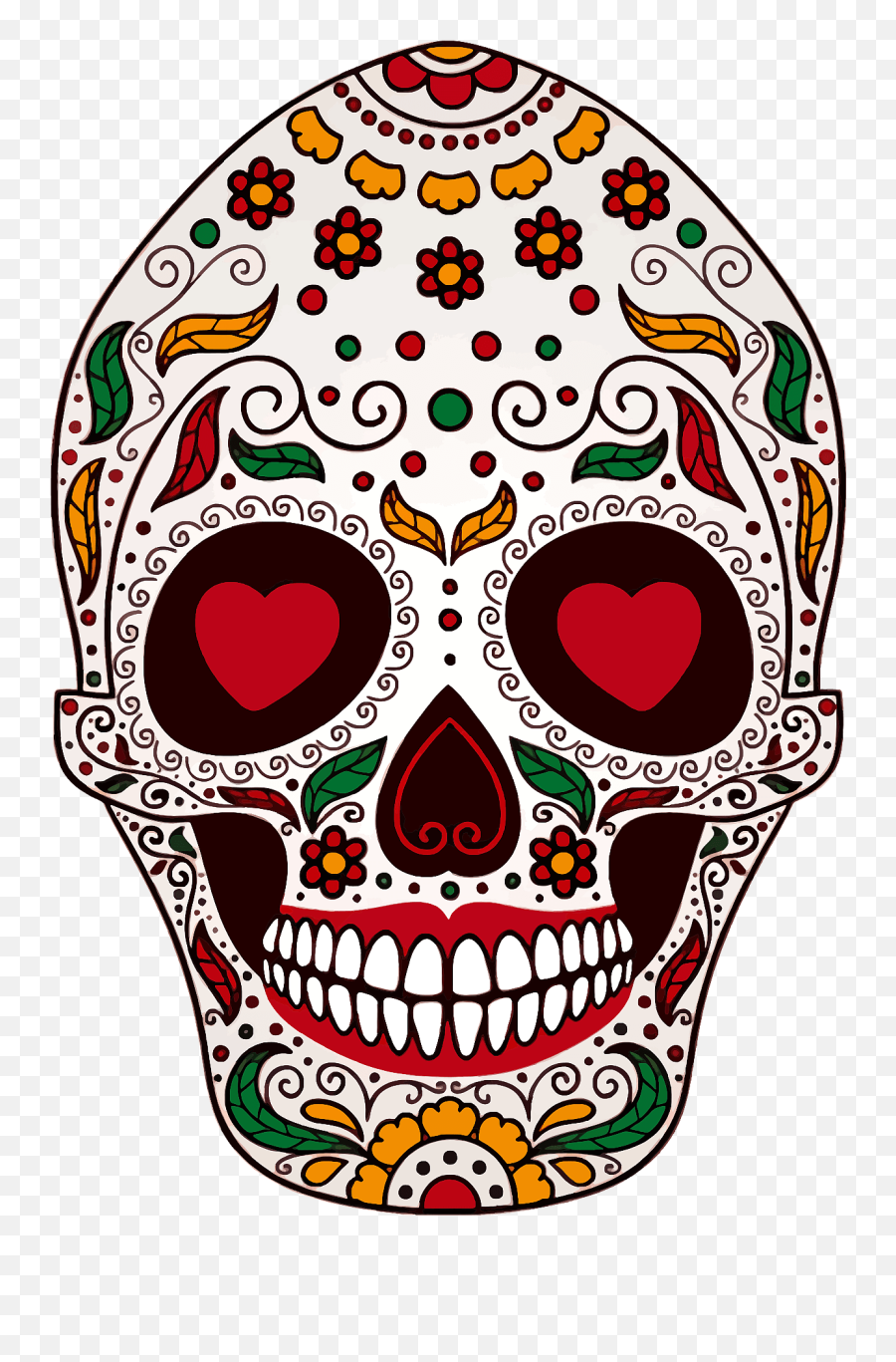 Sugar Skull Clipart - Day Of The Dead Emoji,Sugar Skull Clipart