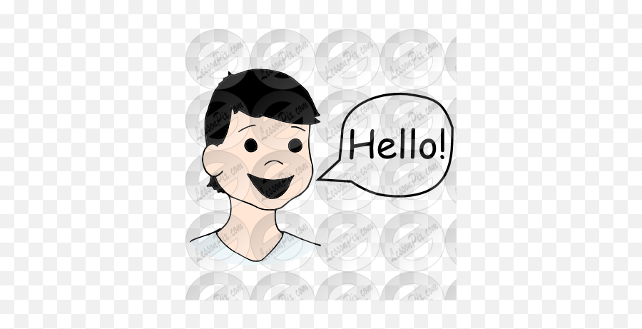 Hello Picture For Classroom Therapy - Happy Emoji,Hello Clipart