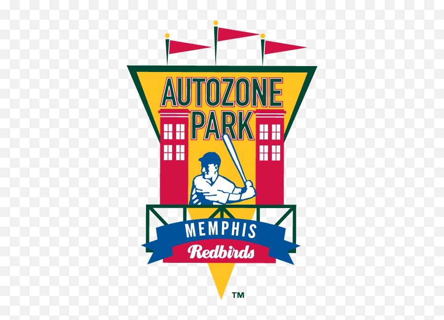 Memphis Redbirds Stadium Logo - Autozone Park Emoji,Autozone Logo