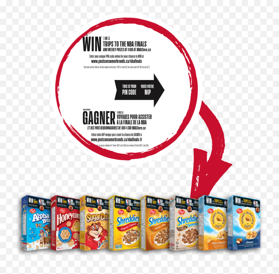 Nba Contest - Post Foods Canada Product Label Emoji,Nba Finals Logo