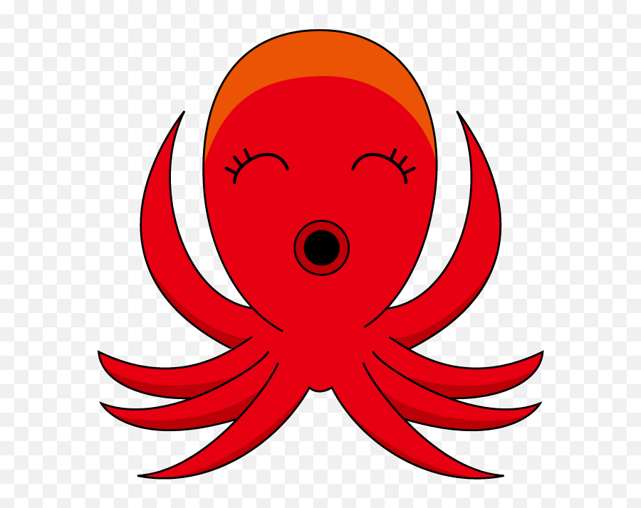 Clip Art Of Octopus And Squid - Squid Clipart Emoji,Octopus Clipart